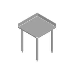 Masa de lucru de colt demontabila cu rebord